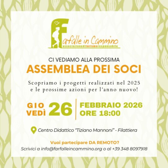 Assemblea Farfalle in Cammino 2026